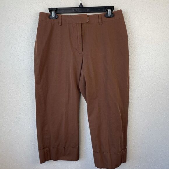 Josephine Chaus Brown Capri Pants Size 8 - Picture 1 of 7